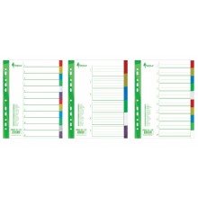 Divider Forpus, A4, 1-6 colors, plastic