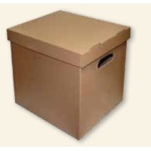 Archive box SMLT, 360x290x350mm, brown, removable cover